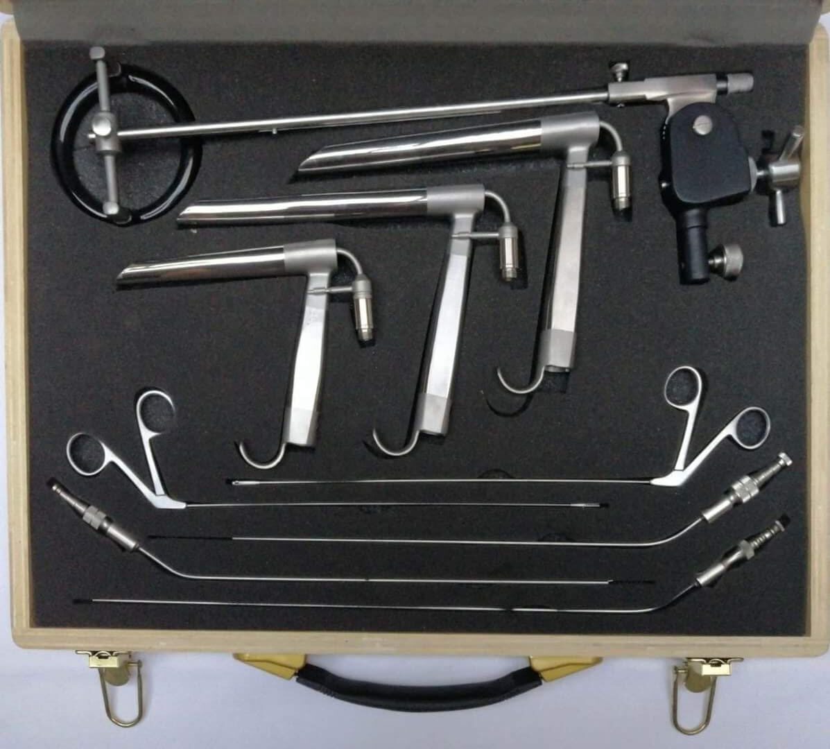 Kit Laringoscopio Per Microchirurgia Laringea - Strumenti ORL Per Endoscopia Chrome Surgical