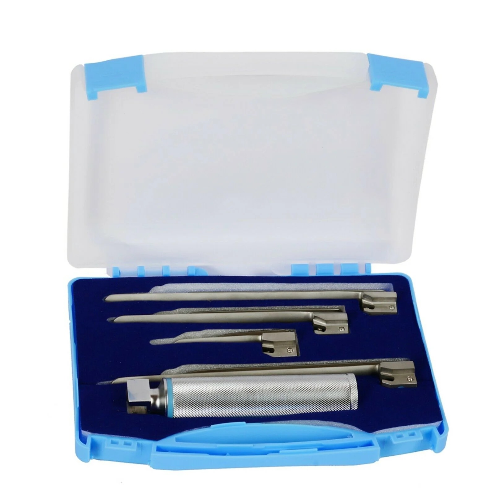 Miller Laryngoscope Set 4 Blades Size ENT Medical Laryngoscopes Kit ...