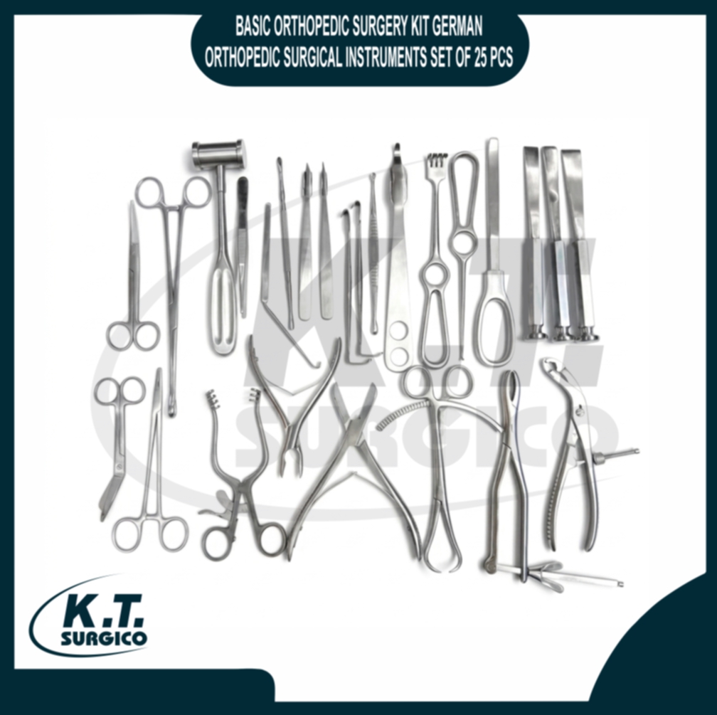 Orthopedic Basic Instruments Names Basic Orthopedic Surgery Set 25 Pcs – Surgical Instruments Kit for ...