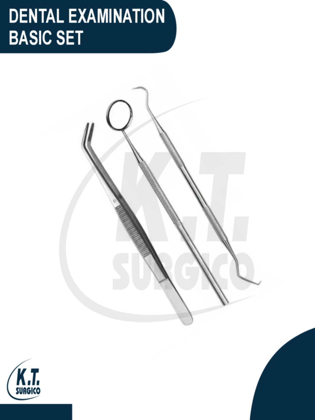 Professional Dental Examination Set Stainless Steel Diagnostic Instruments